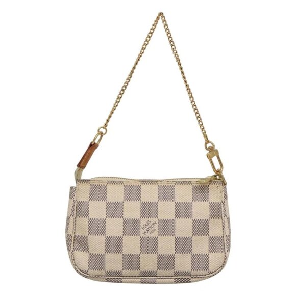 LOUIS VUITTON Damier Azur Mini Pochette Accessoires Pouch N63005 Auth KD345 - Picture 3 of 16